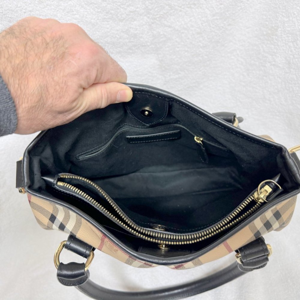 Burberry Beige Haymarket Check Coated Canvas bag - Picture 6 of 16
